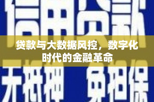 崂山贷款与大数据风控，数字化时代的金融革命