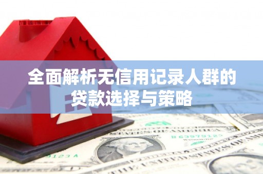 崂山全面解析无信用记录人群的贷款选择与策略