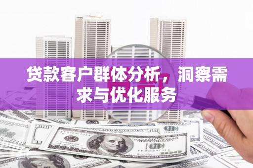 崂山贷款客户群体分析，洞察需求与优化服务